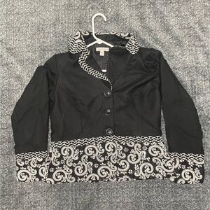 Coldwater Creek Black and White Jacket